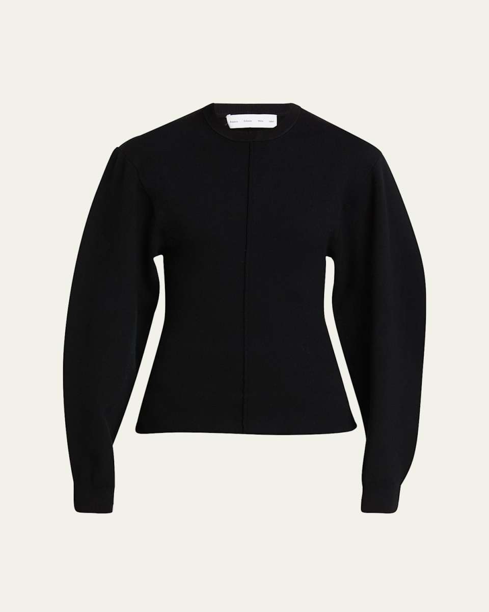 Carolina Crewneck Souffle Knit Sweater